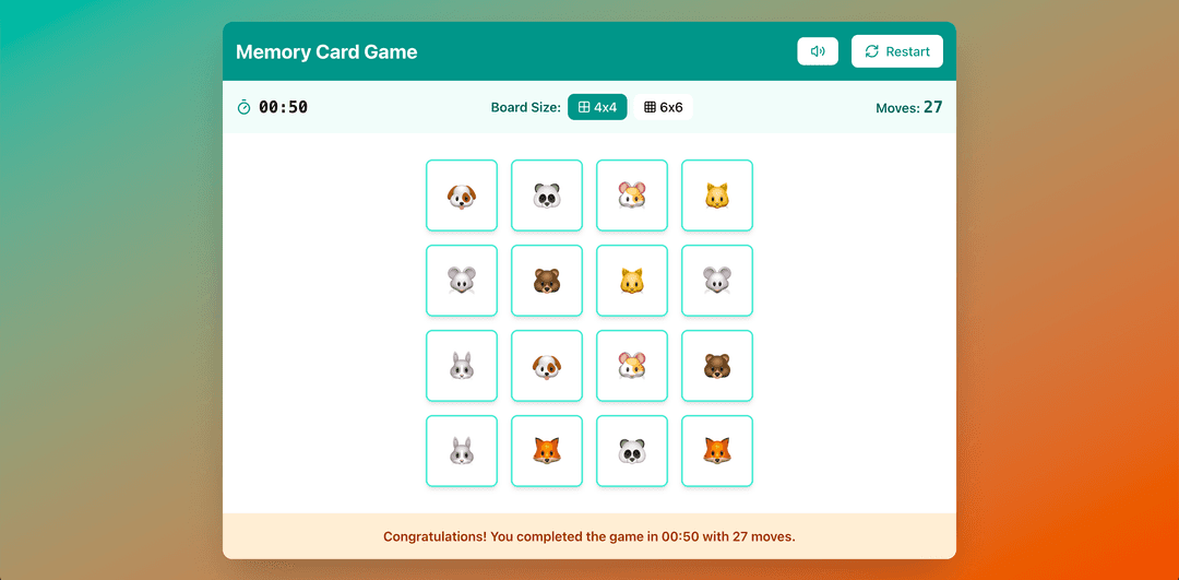 Preview of Memory Game